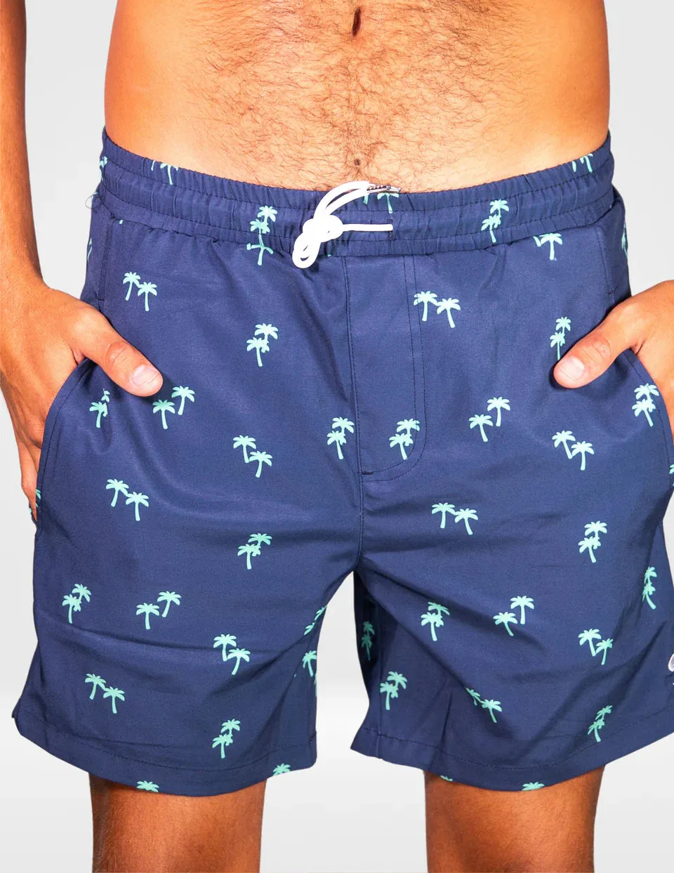 Tropical Trees - Swim Shorts with Waterproof Pocket