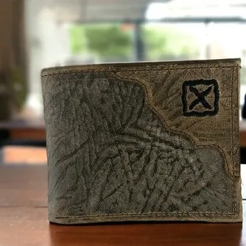 Twisted X Distressed Elephant print Bi-Fold Wallet