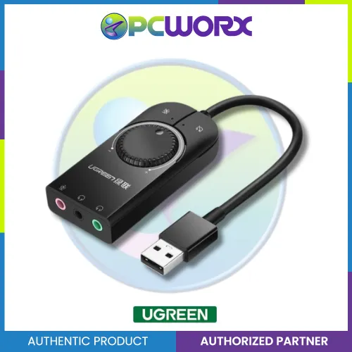 UGREEN USB-A External Stereo Sound Adapter (Black)