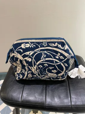 Velvet Pouch in - Jaipur Blue