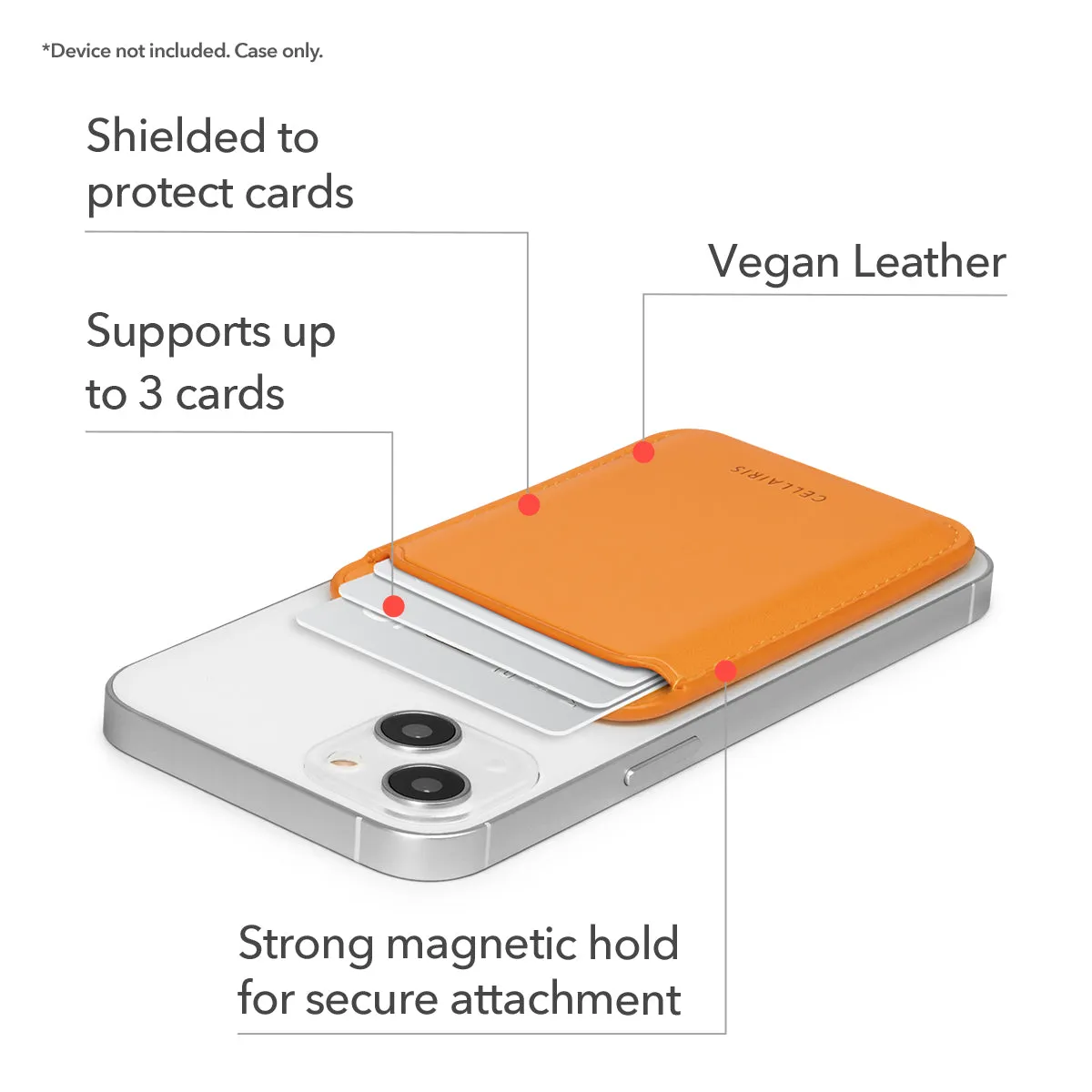 Wallet - Vegan Leather Honey Orange w/ MagSafe Other