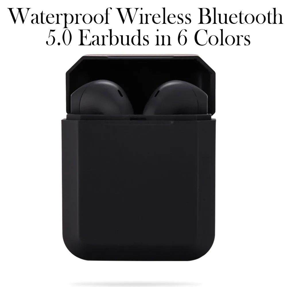 Waterproof Wireless Bluetooth 5.0 Earbuds- USB Charging