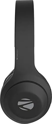 ZEBRONICS Zeb Duke 101 Wireless Headphone with Mic, Supporting Bluetooth 5.0, AUX Input Wired Mode, mSD Card Slot, Dual Pairing, On Ear & FM,12 hrs Play Back time, Media/Call Controls (Black)